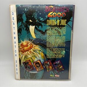 1993 DEATHWATCH 2000 Card Set With UNCUT PROMO CARD SHEET, AD POSTER Dragons Vtg